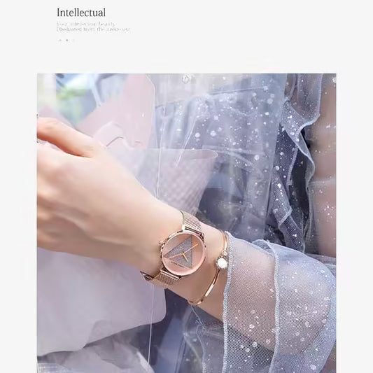 HANNAH MARTIN Mesh Stainless Steel Women Watch Model (1332W)