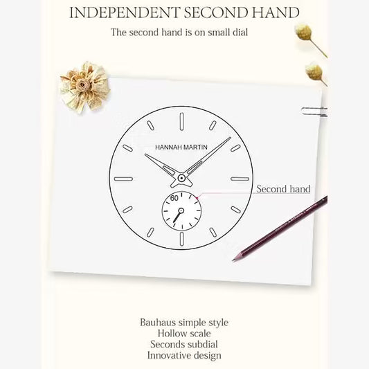 ساعة هانا مارتن النسائية المصنوعة من الفولاذ المقاوم للصدأ موديل (1335)