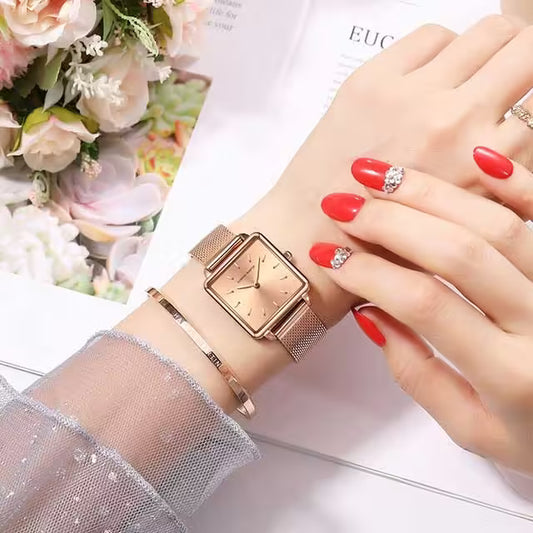 HANNAH MARTIN Mesh Stainless Steel Women Watch Model (HM-108M)