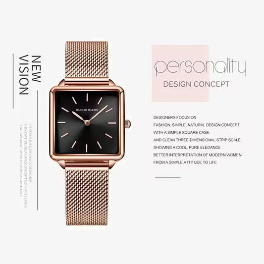HANNAH MARTIN Mesh Stainless Steel Women Watch Model (HM-108M)