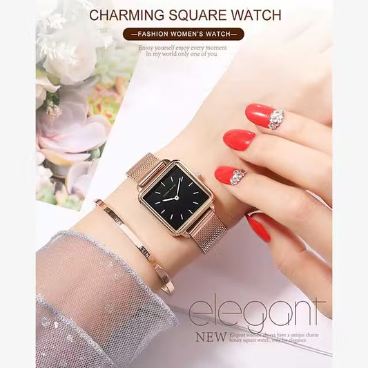 HANNAH MARTIN Mesh Stainless Steel Women Watch Model (HM-108M)