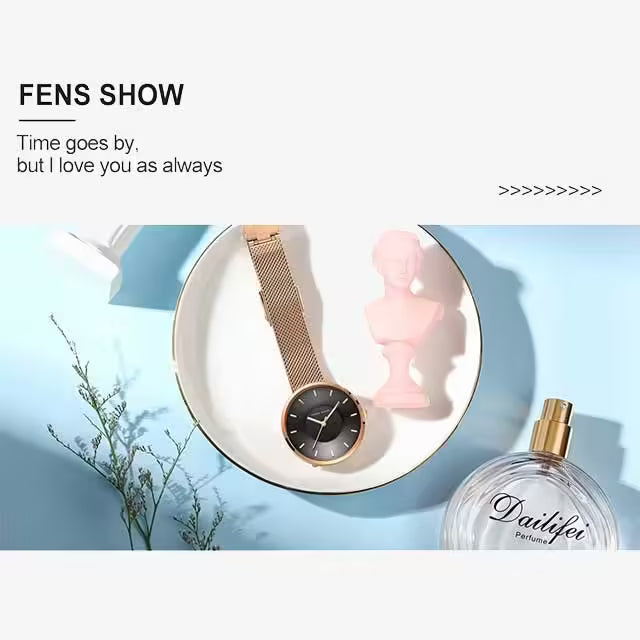 ساعة هانا مارتن النسائية المصنوعة من الفولاذ المقاوم للصدأ موديل (MS36)