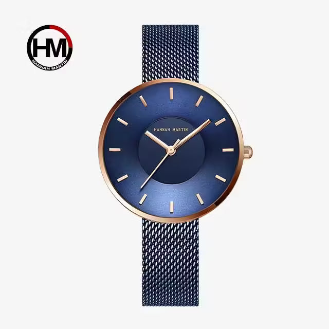 HANNAH MARTIN Montre femme en maille acier inoxydable MS36