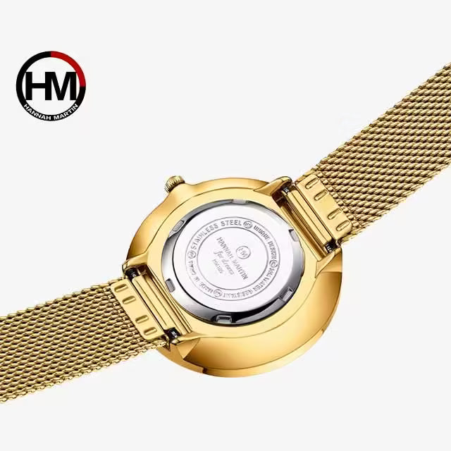 HANNAH MARTIN Montre femme en maille acier inoxydable MS36