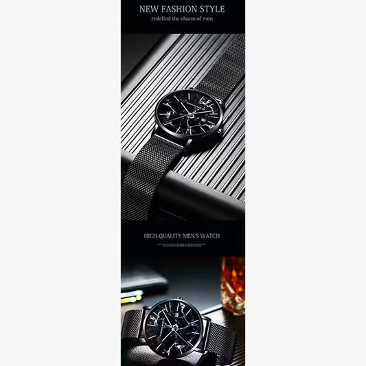 ساعة هانا مارتن المصنوعة من الفولاذ المقاوم للصدأ موديل (HM-1512M)