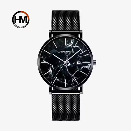 ساعة هانا مارتن المصنوعة من الفولاذ المقاوم للصدأ موديل (HM-1512M)