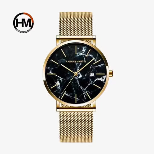 ساعة هانا مارتن المصنوعة من الفولاذ المقاوم للصدأ موديل (HM-1512M)