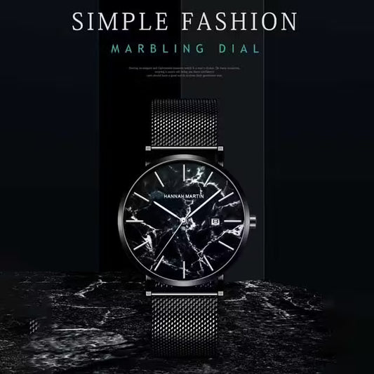 ساعة هانا مارتن المصنوعة من الفولاذ المقاوم للصدأ موديل (HM-1512M)