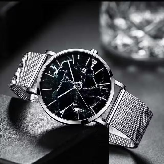 ساعة هانا مارتن المصنوعة من الفولاذ المقاوم للصدأ موديل (HM-1512M)