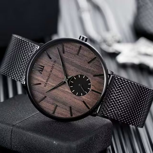 ساعة هانا مارتن المصنوعة من الفولاذ المقاوم للصدأ موديل (HM-2140)