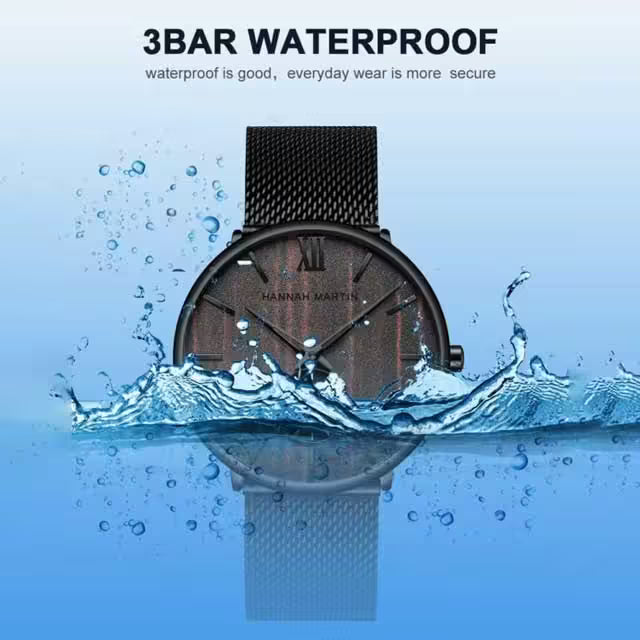 Montre HANNAH MARTIN en acier inoxydable, modèle HM-2140