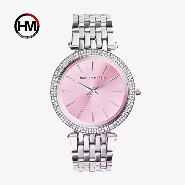 Montre femme HANNAH MARTIN en acier inoxydable, modèle (1185)