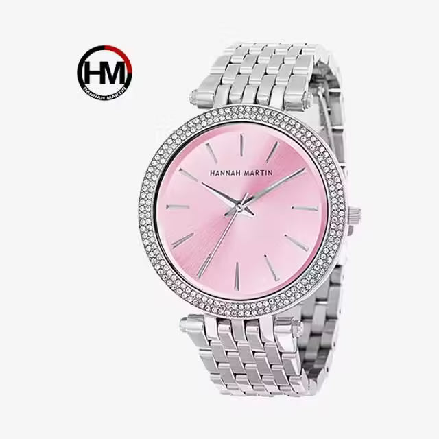 Montre femme HANNAH MARTIN en acier inoxydable, modèle (1185)