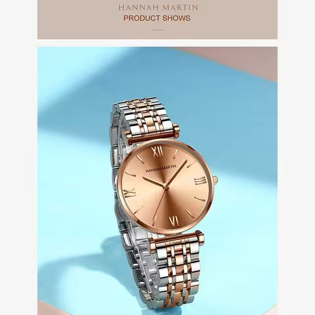 Montre Femme Acier Inoxydable HANNAH MARTIN Modèle 1522