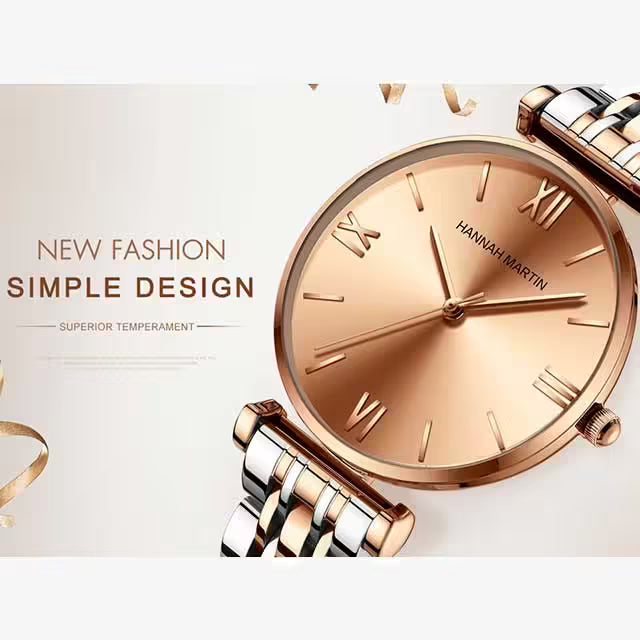 Montre Femme Acier Inoxydable HANNAH MARTIN Modèle 1522