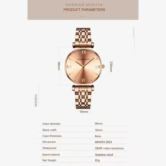 HANNAH MARTIN Stainless Steel Women Watch Model (1522)