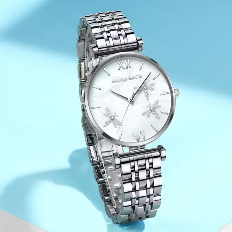 Montre femme HANNAH MARTIN en acier inoxydable, modèle (1531)