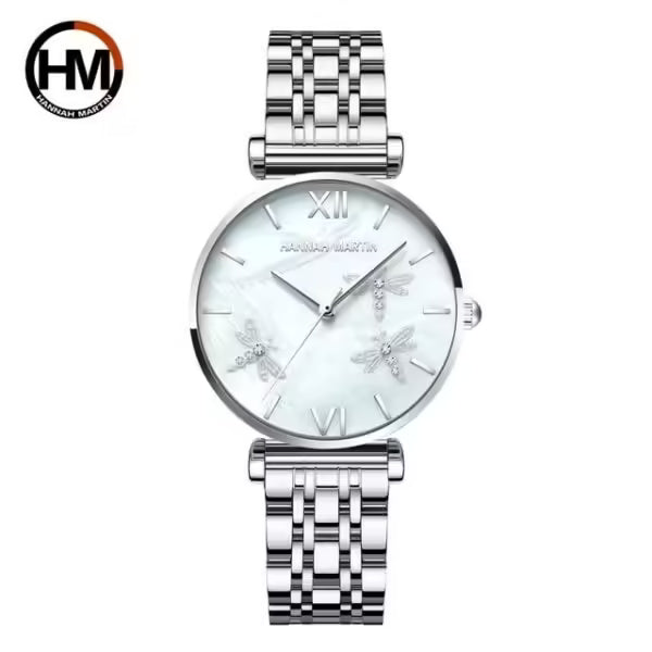 Montre femme HANNAH MARTIN en acier inoxydable, modèle (1531)