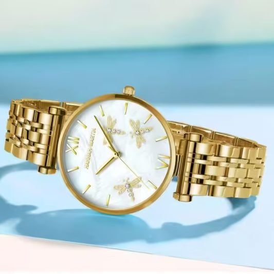 ساعة هانا مارتن النسائية المصنوعة من الفولاذ المقاوم للصدأ موديل (1531)