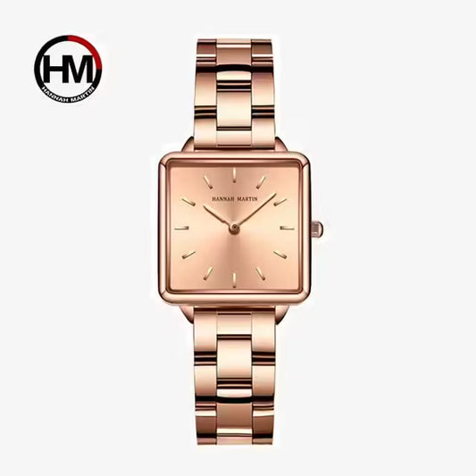 ساعة هانا مارتن النسائية المصنوعة من الفولاذ المقاوم للصدأ موديل (HM-108S)