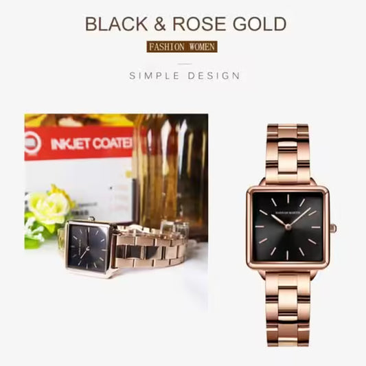 ساعة هانا مارتن النسائية المصنوعة من الفولاذ المقاوم للصدأ موديل (HM-108S)