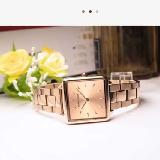 ساعة هانا مارتن النسائية المصنوعة من الفولاذ المقاوم للصدأ موديل (HM-108S)