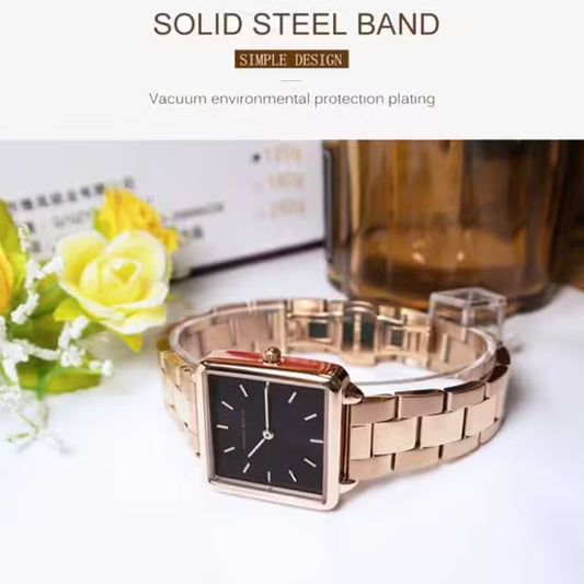 ساعة هانا مارتن النسائية المصنوعة من الفولاذ المقاوم للصدأ موديل (HM-108S)