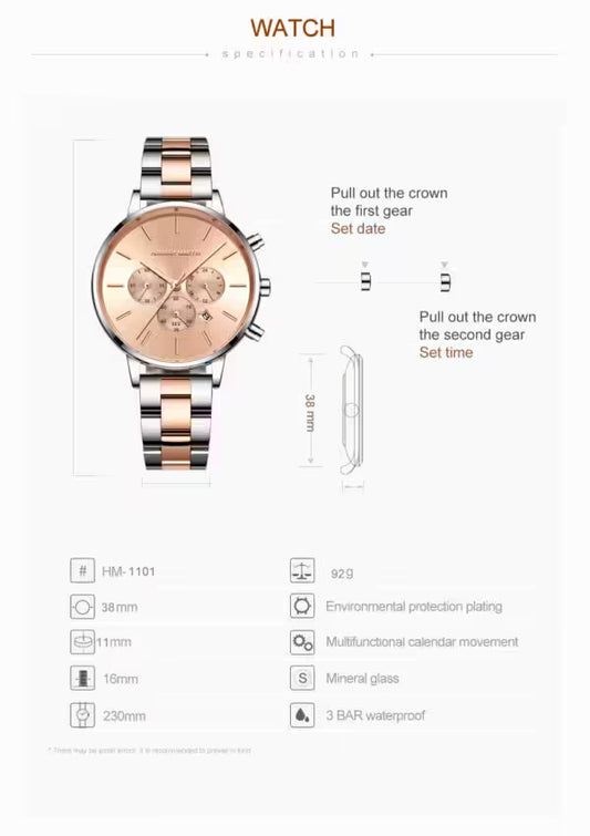 HANNAH MARTIN Stainless Steel Women Watch Model (HM-1101)