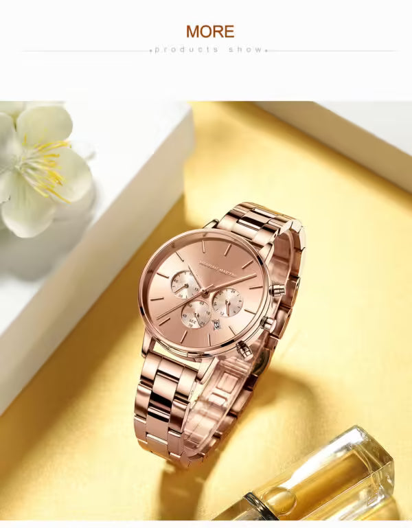 Montre femme HANNAH MARTIN en acier inoxydable, modèle HM-1101 