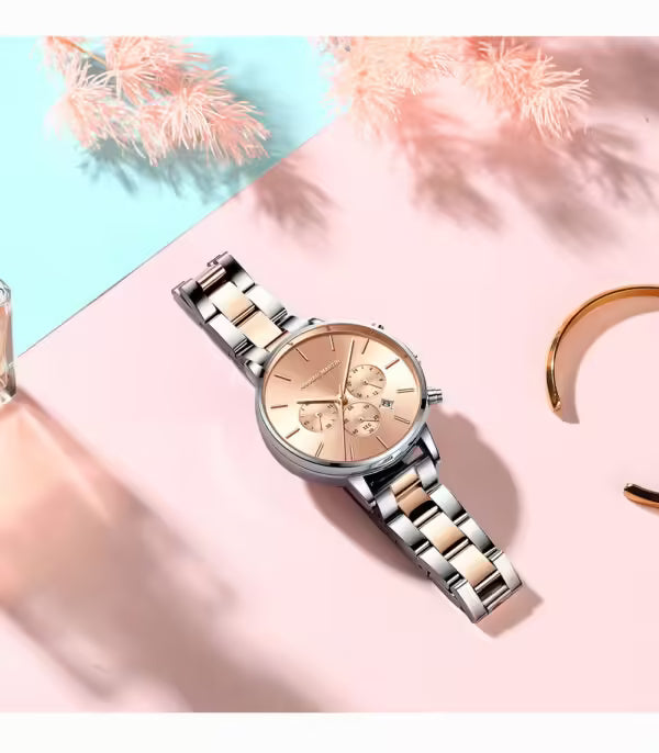 Montre femme HANNAH MARTIN en acier inoxydable, modèle HM-1101 
