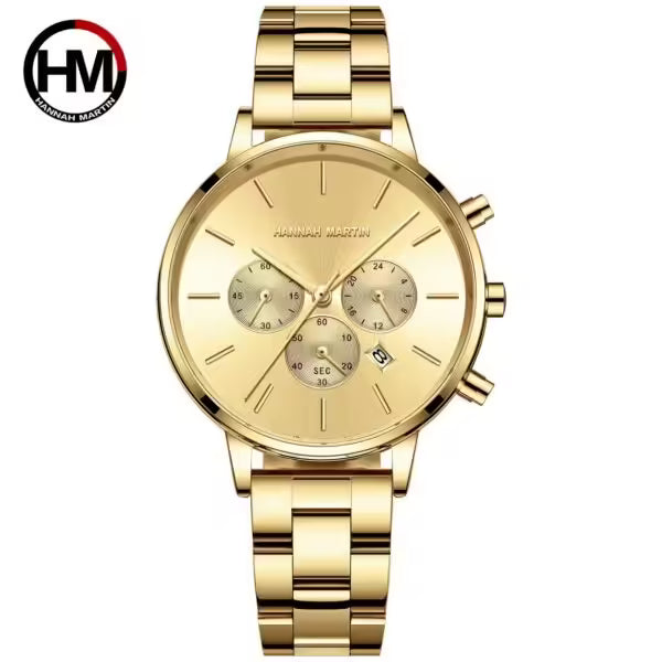 Montre femme HANNAH MARTIN en acier inoxydable, modèle HM-1101 