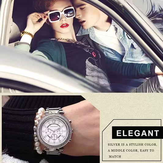 ساعة هانا مارتن النسائية المصنوعة من الفولاذ المقاوم للصدأ موديل (HM-1196)