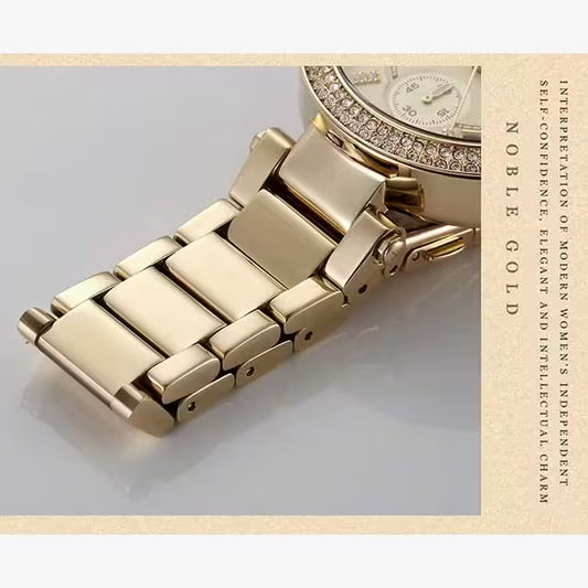 ساعة هانا مارتن النسائية المصنوعة من الفولاذ المقاوم للصدأ موديل (HM-1196)