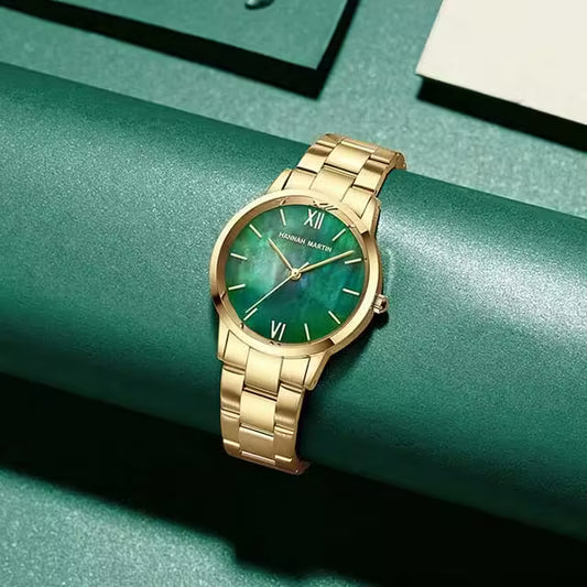 ساعة هانا مارتن النسائية المصنوعة من الفولاذ المقاوم للصدأ موديل (HM-1221S)