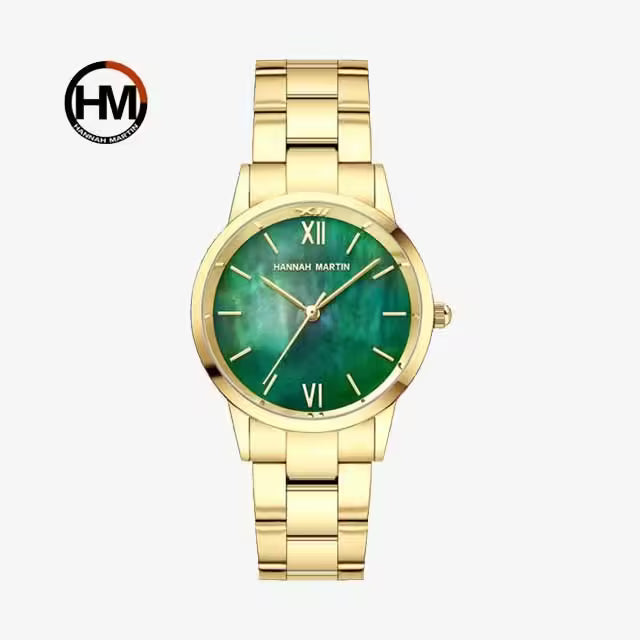 ساعة هانا مارتن النسائية المصنوعة من الفولاذ المقاوم للصدأ موديل (HM-1221S)