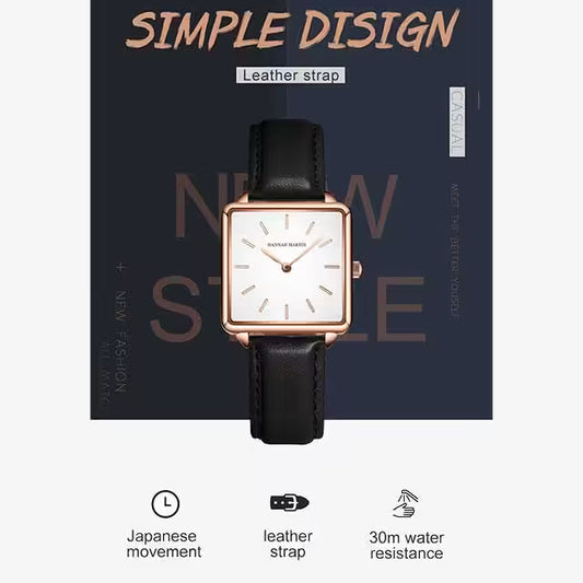 HANNAH MARTIN Leather Women Watch Model (HM-108L)