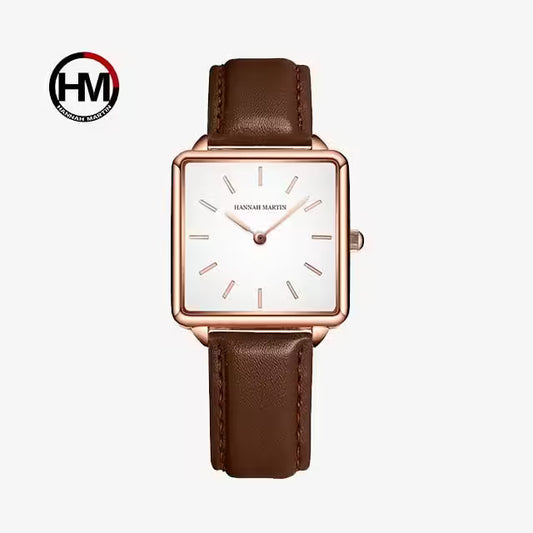 HANNAH MARTIN Leather Women Watch Model (HM-108L)