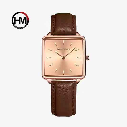 HANNAH MARTIN Leather Women Watch Model (HM-108L)