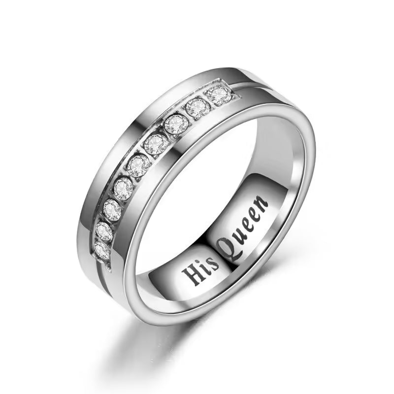 Bague de couple Son Roi Sa Reine (EGR014)