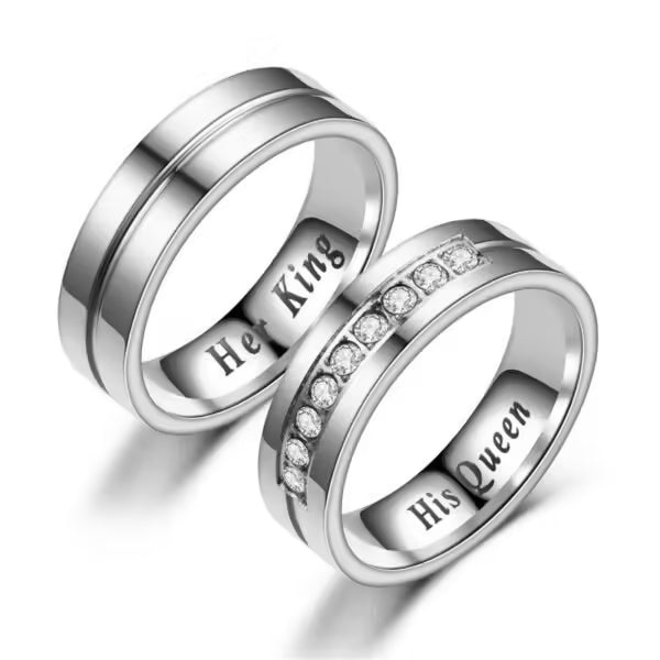 Bague de couple Son Roi Sa Reine (EGR014)