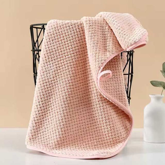 High Density Coral Fleece Hair Drying Towel – Soft Microfiber Hand, Face & Hair Towel, Strong Absorbent & Quick Drying