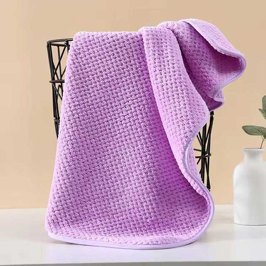 High Density Coral Fleece Hair Drying Towel – Soft Microfiber Hand, Face & Hair Towel, Strong Absorbent & Quick Drying