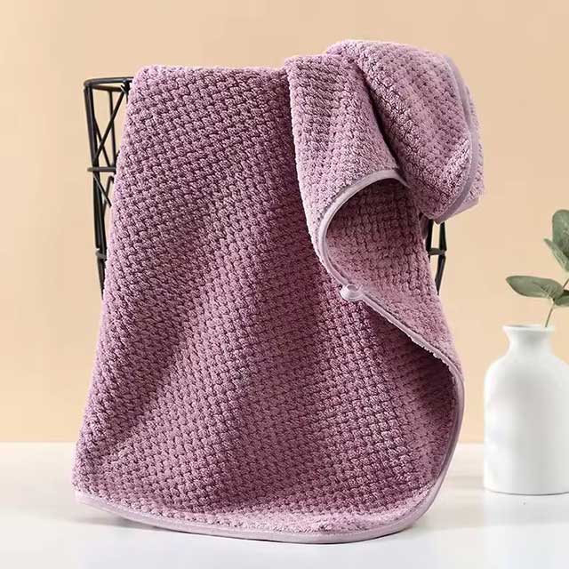 High Density Coral Fleece Hair Drying Towel – Soft Microfiber Hand, Face & Hair Towel, Strong Absorbent & Quick Drying