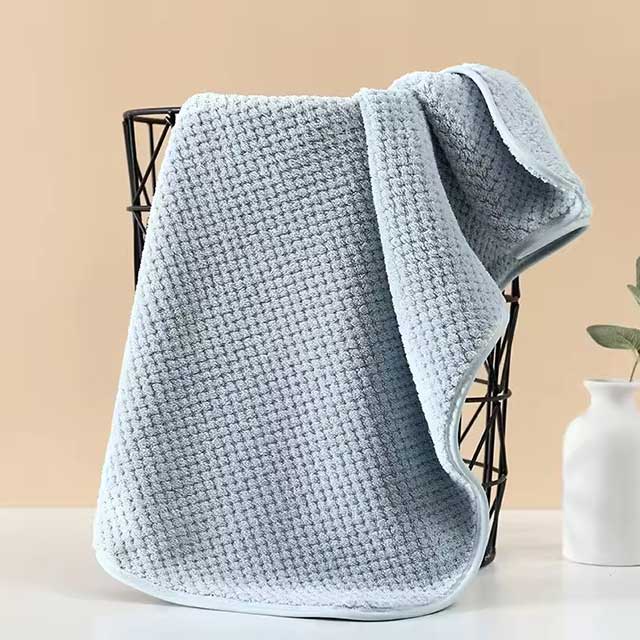 High Density Coral Fleece Hair Drying Towel – Soft Microfiber Hand, Face & Hair Towel, Strong Absorbent & Quick Drying