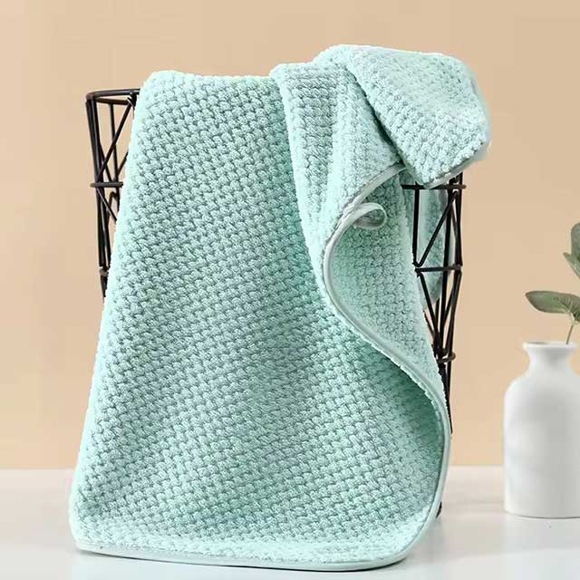 High Density Coral Fleece Hair Drying Towel – Soft Microfiber Hand, Face & Hair Towel, Strong Absorbent & Quick Drying