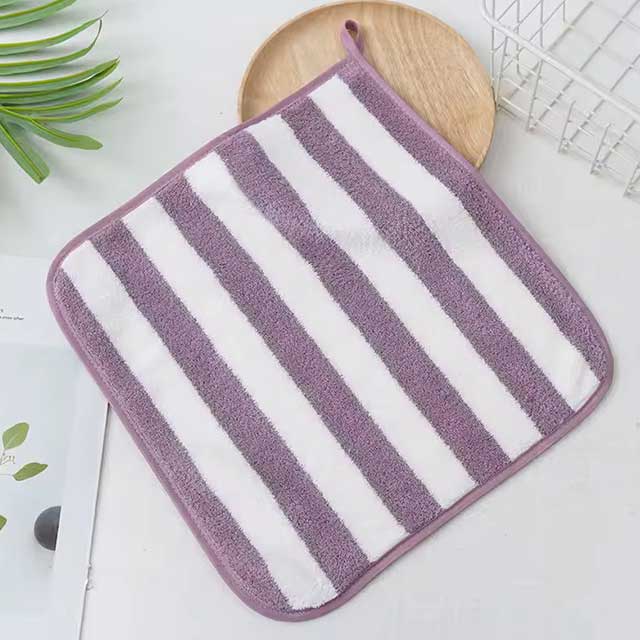 High Density Small Hand Towel 30x30cm – Pineapple Hanging Kitchen Cleaning Towel, Solid Color Handkerchief for Washing & Cleaning