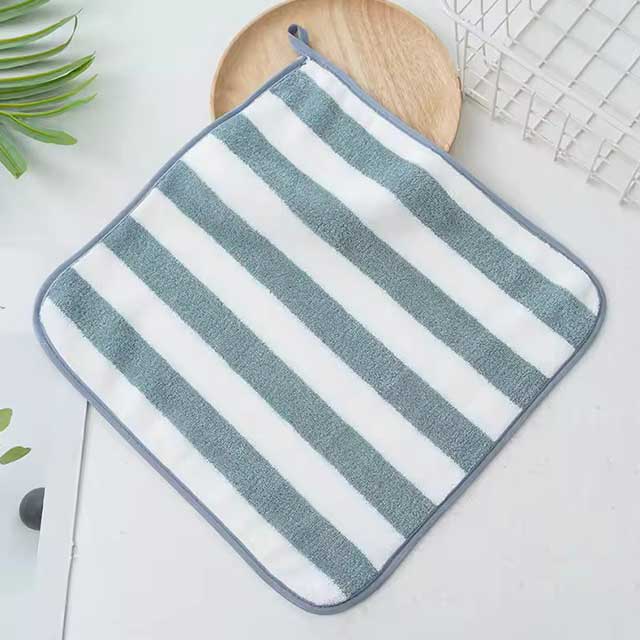 High Density Small Hand Towel 30x30cm – Pineapple Hanging Kitchen Cleaning Towel, Solid Color Handkerchief for Washing & Cleaning