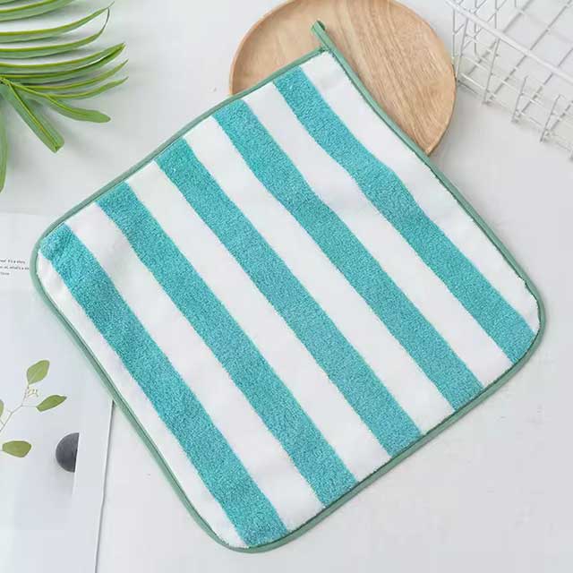 High Density Small Hand Towel 30x30cm – Pineapple Hanging Kitchen Cleaning Towel, Solid Color Handkerchief for Washing & Cleaning