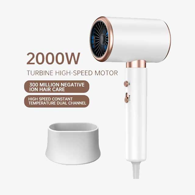 High-Speed Hair Dryer with Turbine Airflow - Low Noise, Constant Temperature & Quick Drying - Professional Salon-Quality Drying for Home Use