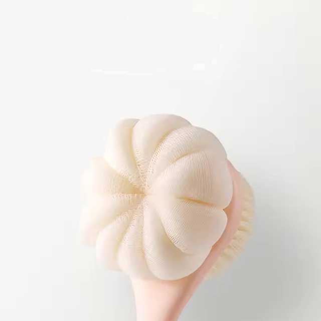 Home Bathroom Bath Brush – Long Handle Soft Fur Back Scrubber for Back Rubbing, No Need to Hang